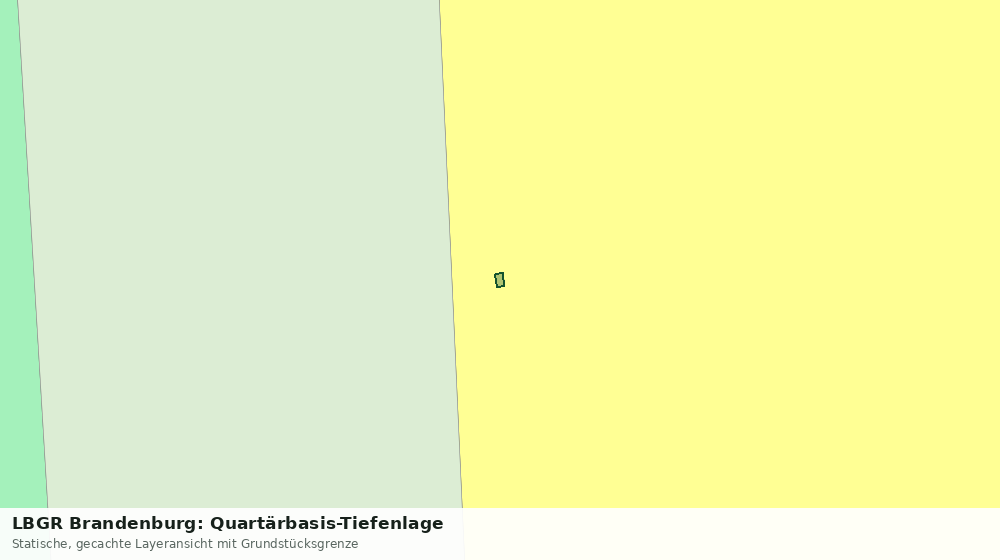 Statische Kartenansicht: LBGR Brandenburg: Quartärbasis-Tiefenlage