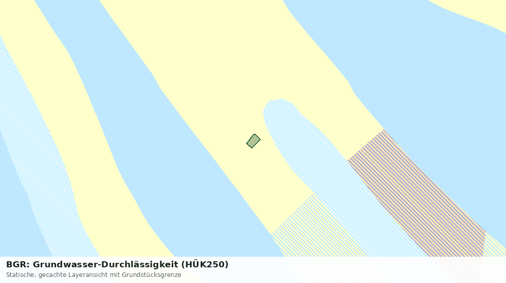 Statische Kartenansicht: BGR: Grundwasser-Durchlässigkeit (HÜK250)