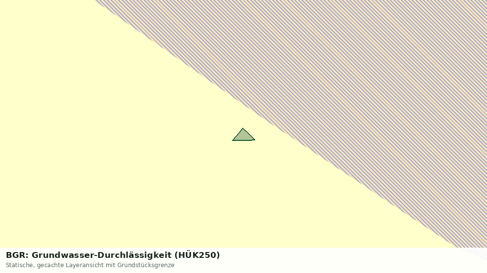 Statische Kartenansicht: BGR: Grundwasser-Durchlässigkeit (HÜK250)