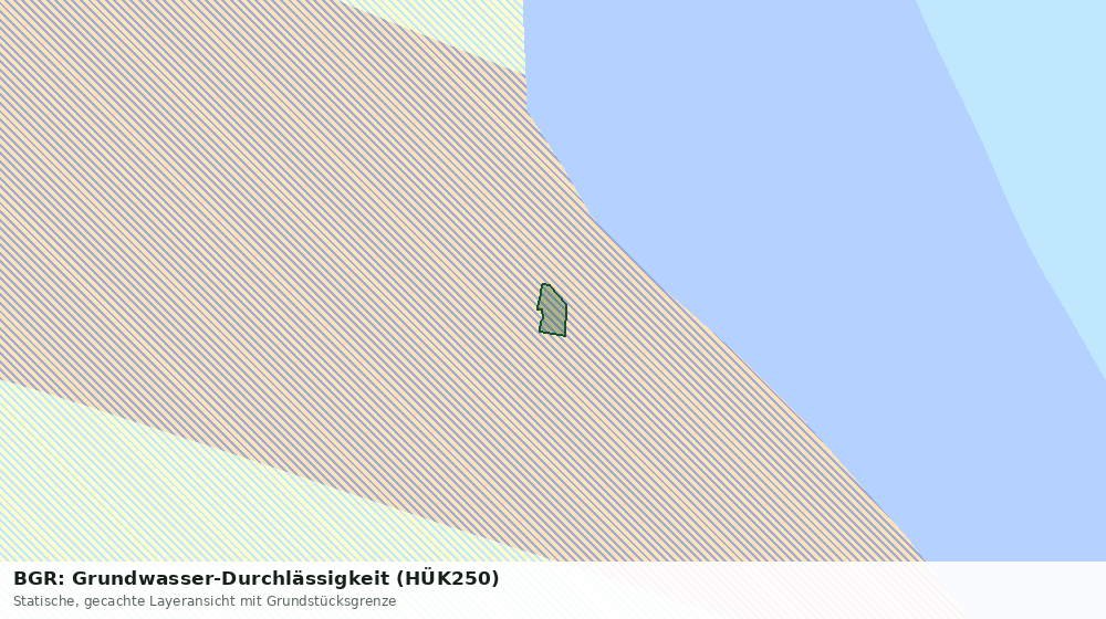 Statische Kartenansicht: BGR: Grundwasser-Durchlässigkeit (HÜK250)