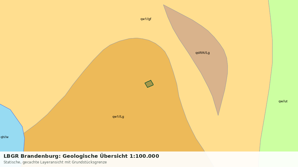 Statische Kartenansicht: LBGR Brandenburg: Geologische Übersicht 1:100.000