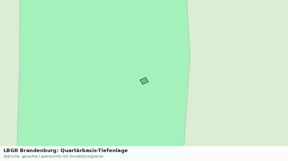 Statische Kartenansicht: LBGR Brandenburg: Quartärbasis-Tiefenlage
