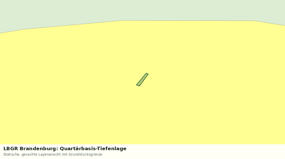 Statische Kartenansicht: LBGR Brandenburg: Quartärbasis-Tiefenlage