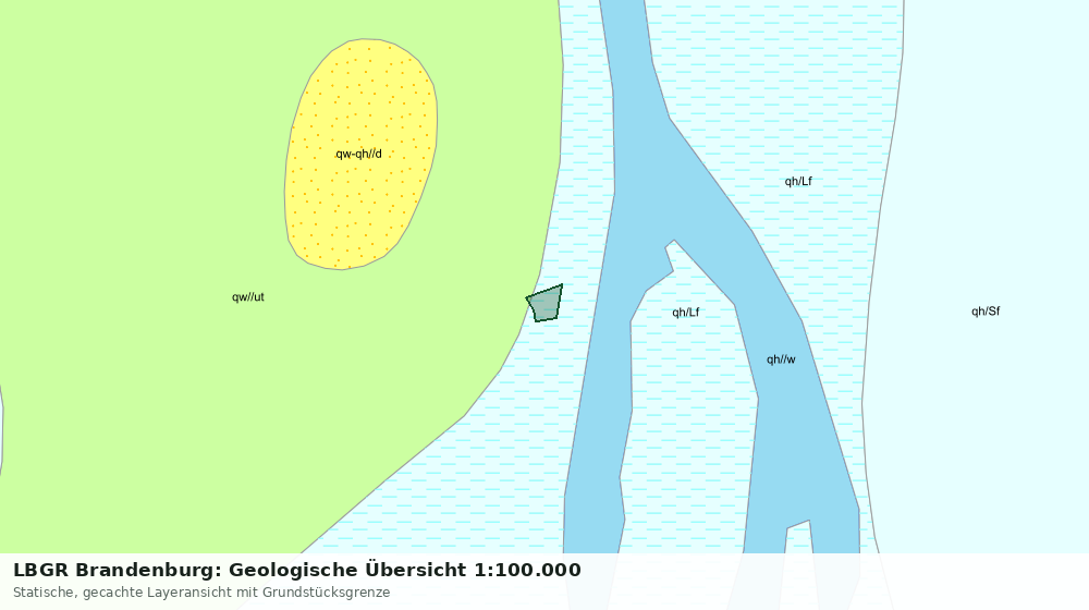 Statische Kartenansicht: LBGR Brandenburg: Geologische Übersicht 1:100.000