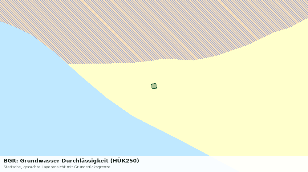Statische Kartenansicht: BGR: Grundwasser-Durchlässigkeit (HÜK250)