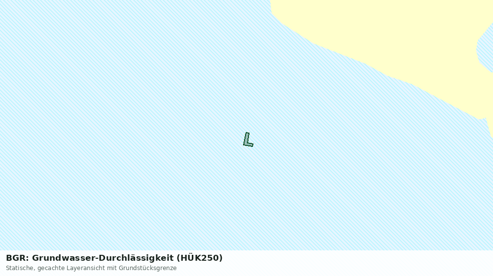 Statische Kartenansicht: BGR: Grundwasser-Durchlässigkeit (HÜK250)