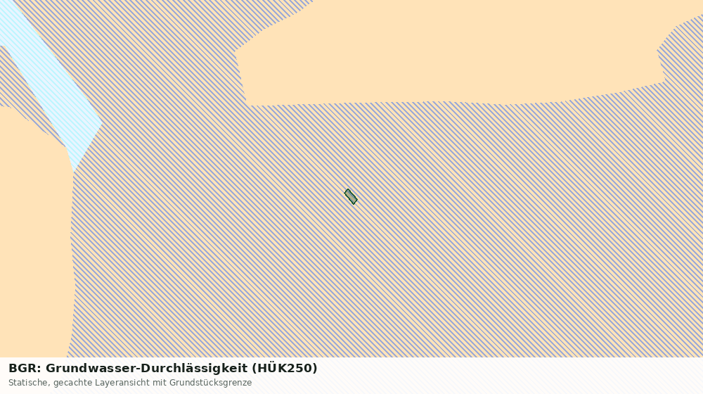 Statische Kartenansicht: BGR: Grundwasser-Durchlässigkeit (HÜK250)