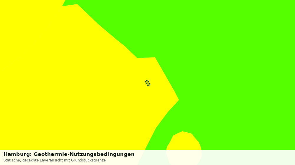 Statische Kartenansicht: Hamburg: Geothermie-Nutzungsbedingungen