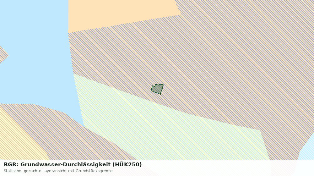 Statische Kartenansicht: BGR: Grundwasser-Durchlässigkeit (HÜK250)