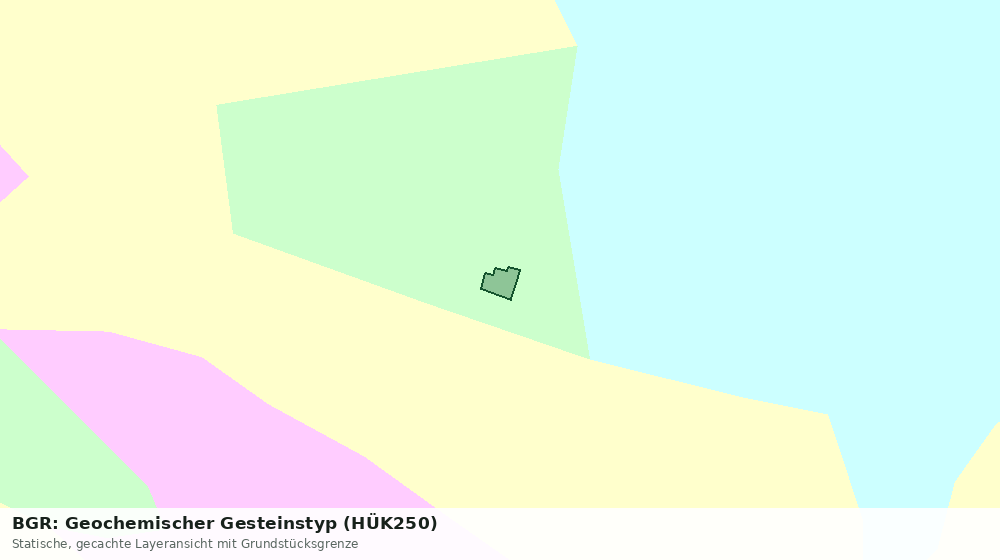 Statische Kartenansicht: BGR: Geochemischer Gesteinstyp (HÜK250)