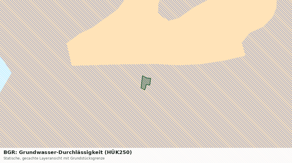 Statische Kartenansicht: BGR: Grundwasser-Durchlässigkeit (HÜK250)