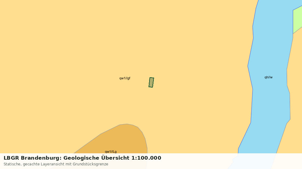 Statische Kartenansicht: LBGR Brandenburg: Geologische Übersicht 1:100.000