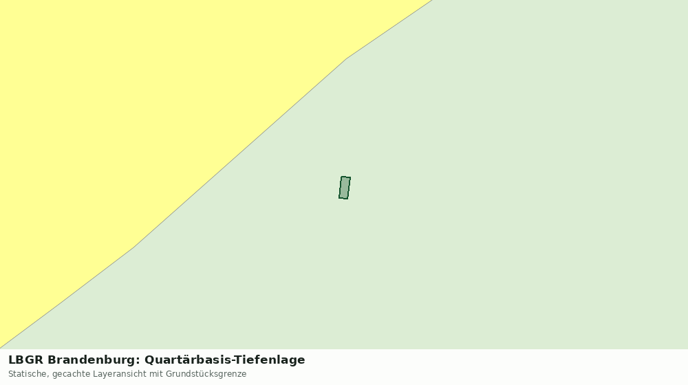Statische Kartenansicht: LBGR Brandenburg: Quartärbasis-Tiefenlage