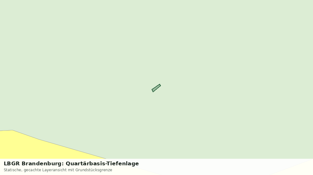 Statische Kartenansicht: LBGR Brandenburg: Quartärbasis-Tiefenlage
