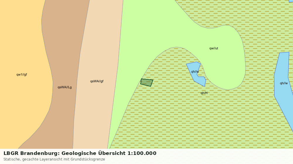Statische Kartenansicht: LBGR Brandenburg: Geologische Übersicht 1:100.000