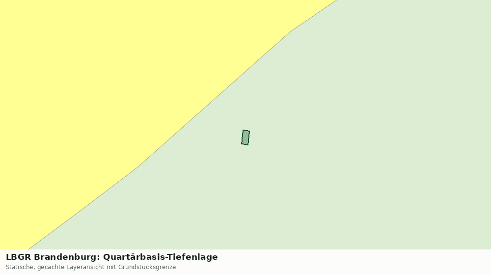 Statische Kartenansicht: LBGR Brandenburg: Quartärbasis-Tiefenlage