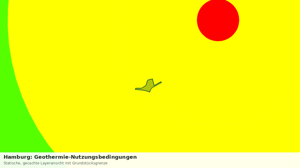 Statische Kartenansicht: Hamburg: Geothermie-Nutzungsbedingungen