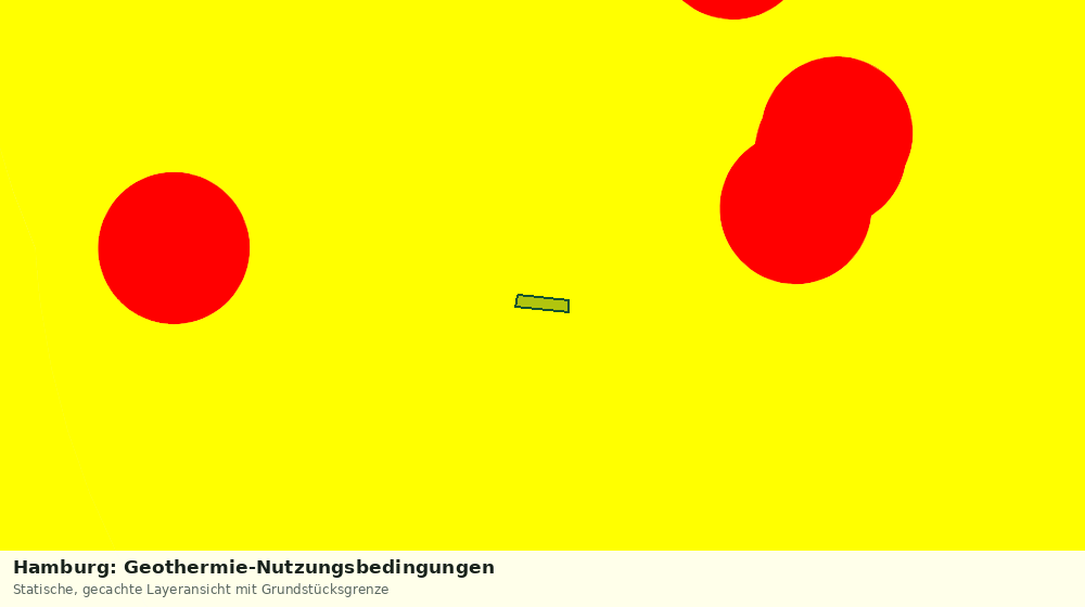 Statische Kartenansicht: Hamburg: Geothermie-Nutzungsbedingungen