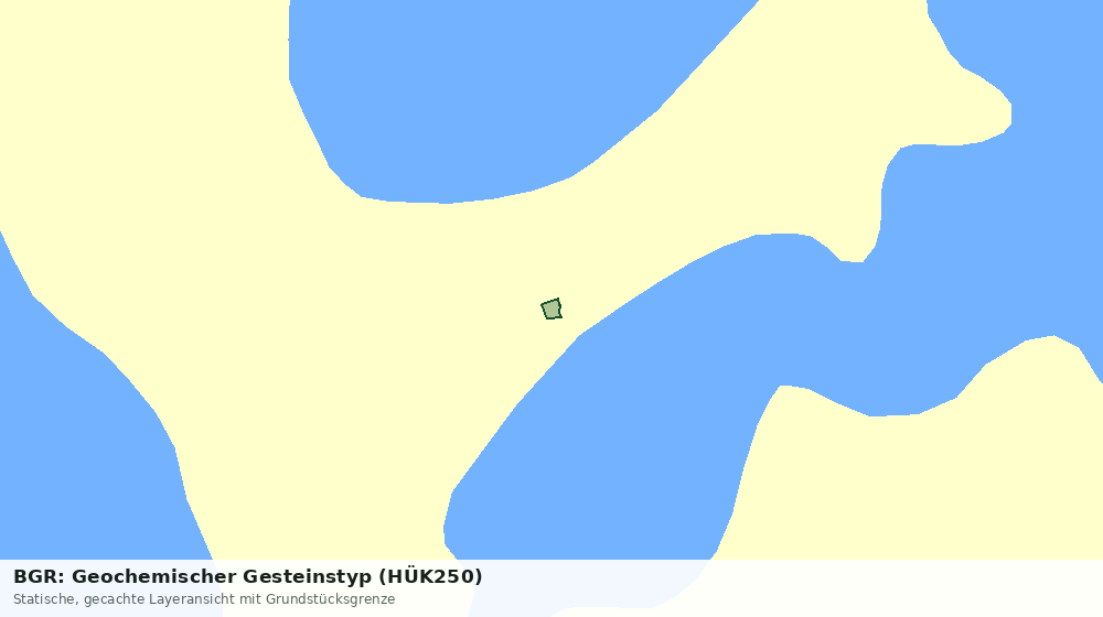 Statische Kartenansicht: BGR: Geochemischer Gesteinstyp (HÜK250)