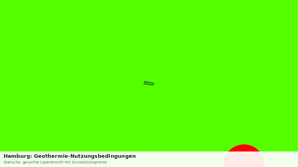 Statische Kartenansicht: Hamburg: Geothermie-Nutzungsbedingungen