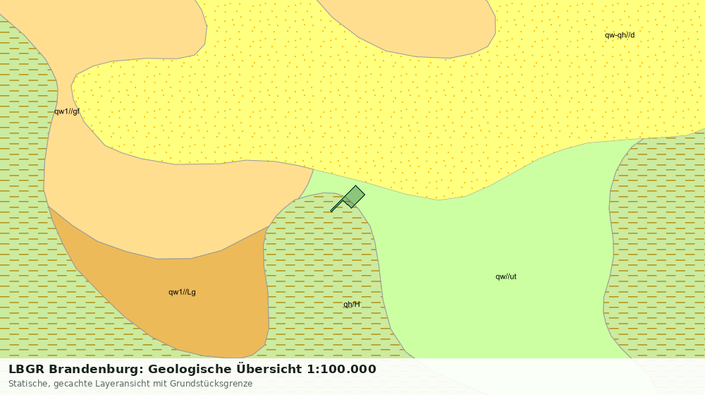Statische Kartenansicht: LBGR Brandenburg: Geologische Übersicht 1:100.000