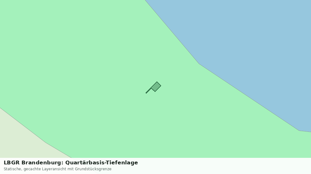 Statische Kartenansicht: LBGR Brandenburg: Quartärbasis-Tiefenlage