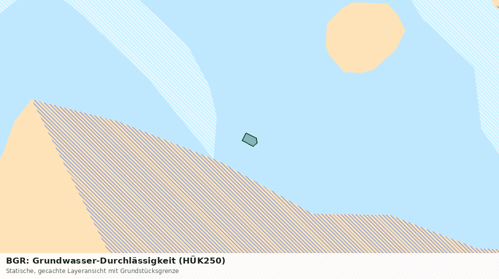 Statische Kartenansicht: BGR: Grundwasser-Durchlässigkeit (HÜK250)