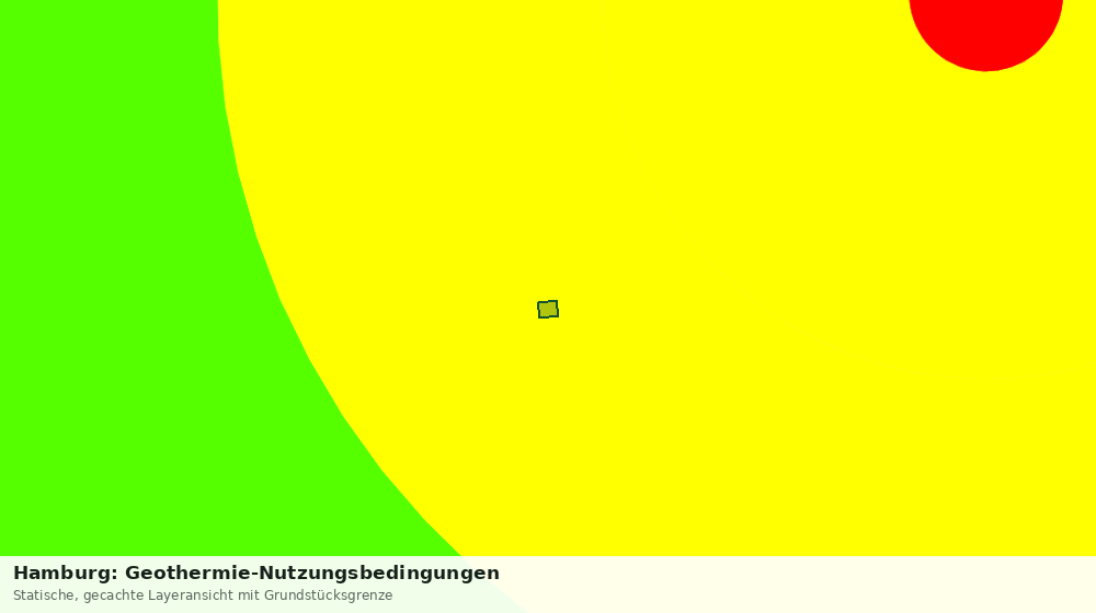 Statische Kartenansicht: Hamburg: Geothermie-Nutzungsbedingungen