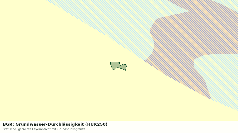 Statische Kartenansicht: BGR: Grundwasser-Durchlässigkeit (HÜK250)