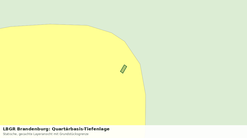 Statische Kartenansicht: LBGR Brandenburg: Quartärbasis-Tiefenlage