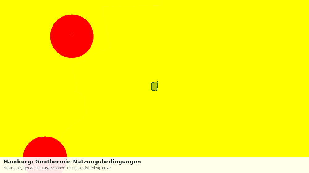 Statische Kartenansicht: Hamburg: Geothermie-Nutzungsbedingungen