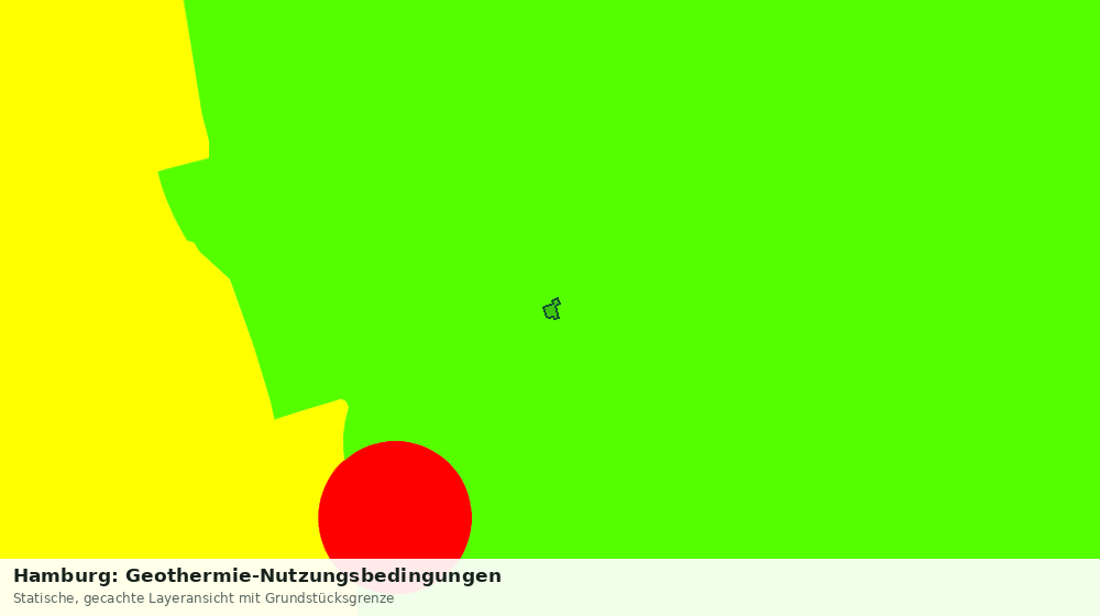 Statische Kartenansicht: Hamburg: Geothermie-Nutzungsbedingungen