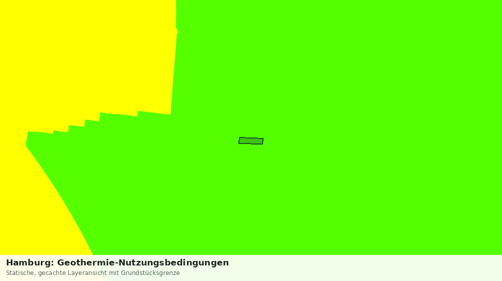 Statische Kartenansicht: Hamburg: Geothermie-Nutzungsbedingungen