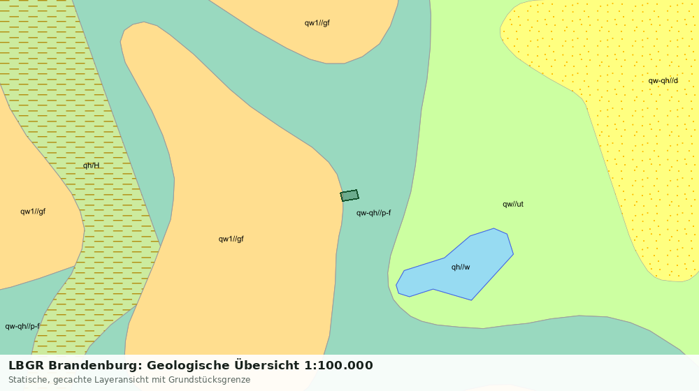 Statische Kartenansicht: LBGR Brandenburg: Geologische Übersicht 1:100.000