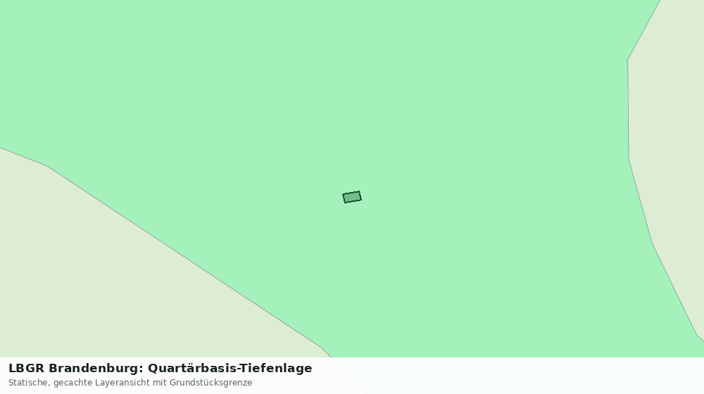Statische Kartenansicht: LBGR Brandenburg: Quartärbasis-Tiefenlage