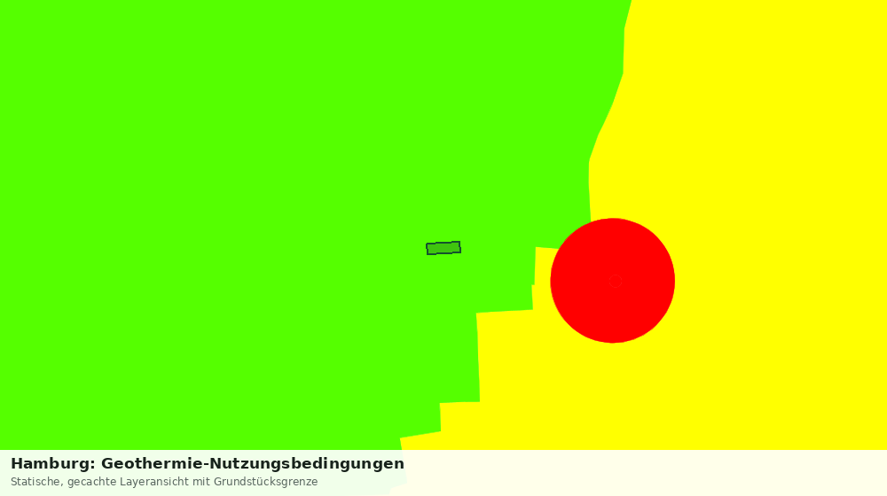 Statische Kartenansicht: Hamburg: Geothermie-Nutzungsbedingungen