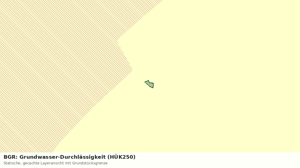 Statische Kartenansicht: BGR: Grundwasser-Durchlässigkeit (HÜK250)