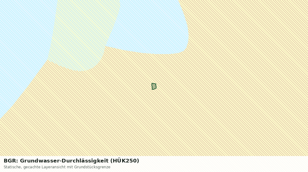 Statische Kartenansicht: BGR: Grundwasser-Durchlässigkeit (HÜK250)