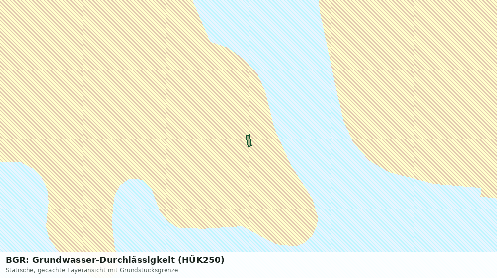 Statische Kartenansicht: BGR: Grundwasser-Durchlässigkeit (HÜK250)
