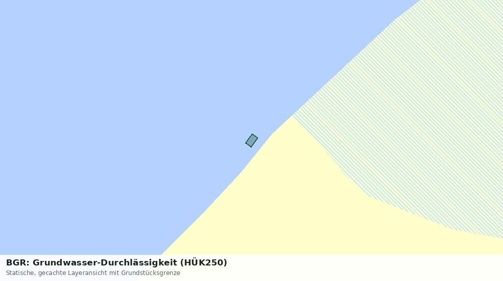Statische Kartenansicht: BGR: Grundwasser-Durchlässigkeit (HÜK250)