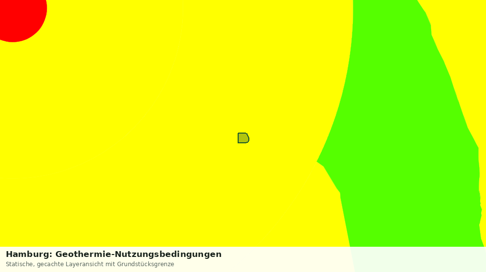 Statische Kartenansicht: Hamburg: Geothermie-Nutzungsbedingungen