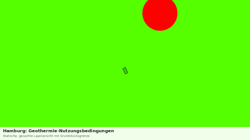 Statische Kartenansicht: Hamburg: Geothermie-Nutzungsbedingungen