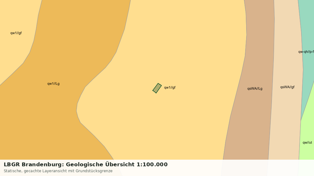 Statische Kartenansicht: LBGR Brandenburg: Geologische Übersicht 1:100.000