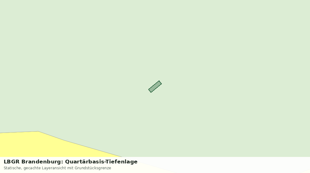 Statische Kartenansicht: LBGR Brandenburg: Quartärbasis-Tiefenlage