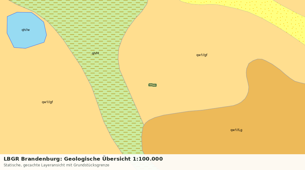 Statische Kartenansicht: LBGR Brandenburg: Geologische Übersicht 1:100.000