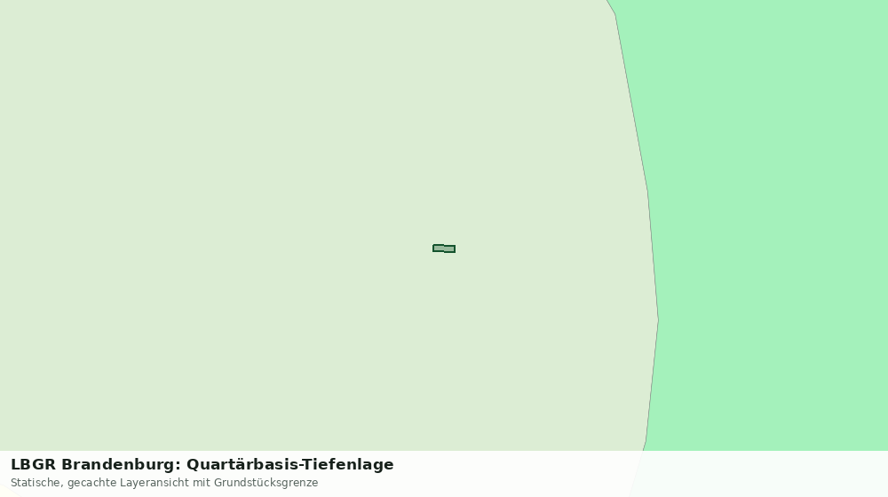 Statische Kartenansicht: LBGR Brandenburg: Quartärbasis-Tiefenlage