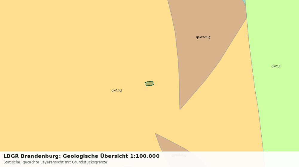 Statische Kartenansicht: LBGR Brandenburg: Geologische Übersicht 1:100.000