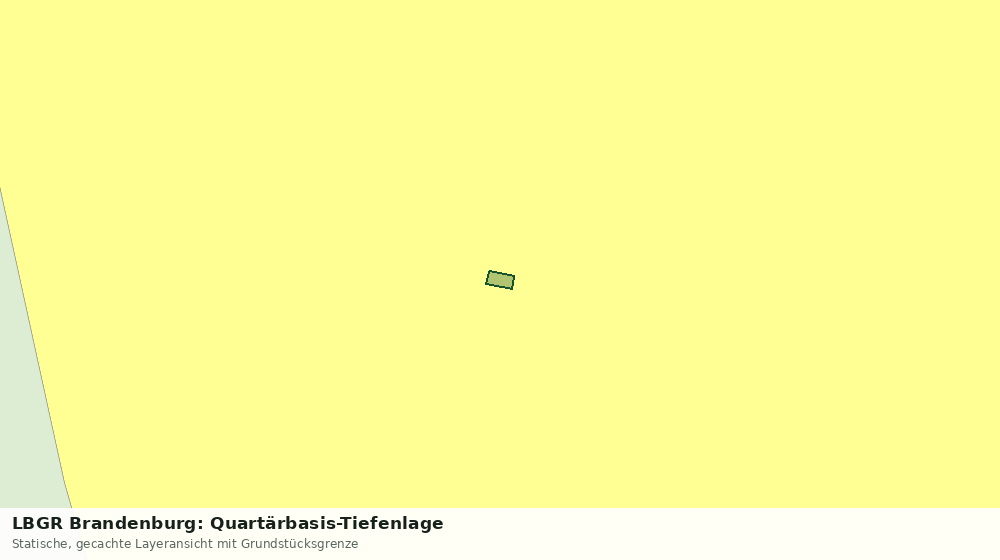 Statische Kartenansicht: LBGR Brandenburg: Quartärbasis-Tiefenlage