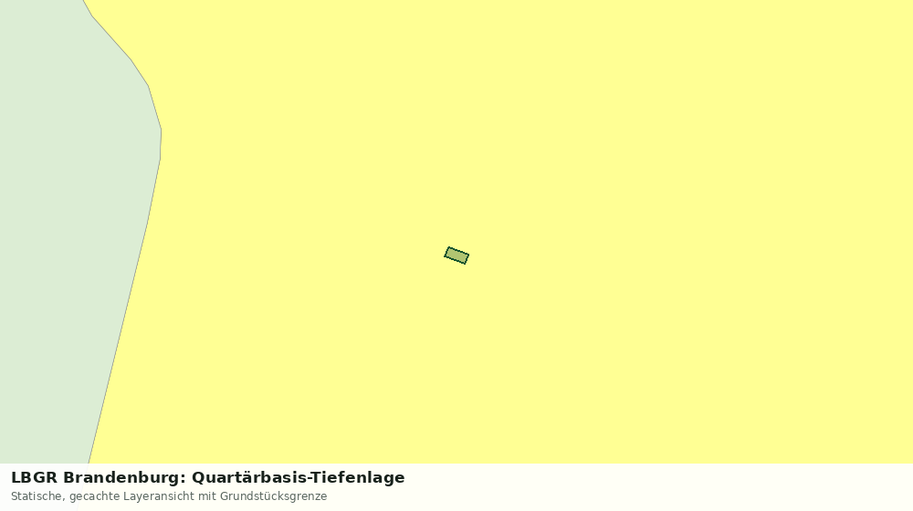 Statische Kartenansicht: LBGR Brandenburg: Quartärbasis-Tiefenlage
