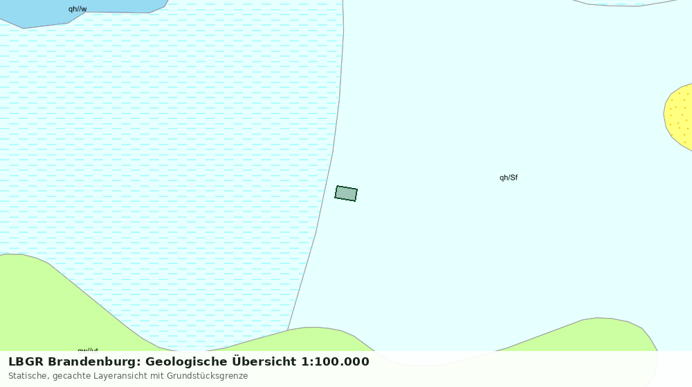 Statische Kartenansicht: LBGR Brandenburg: Geologische Übersicht 1:100.000